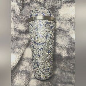 Hand placed rhinestone tumbler